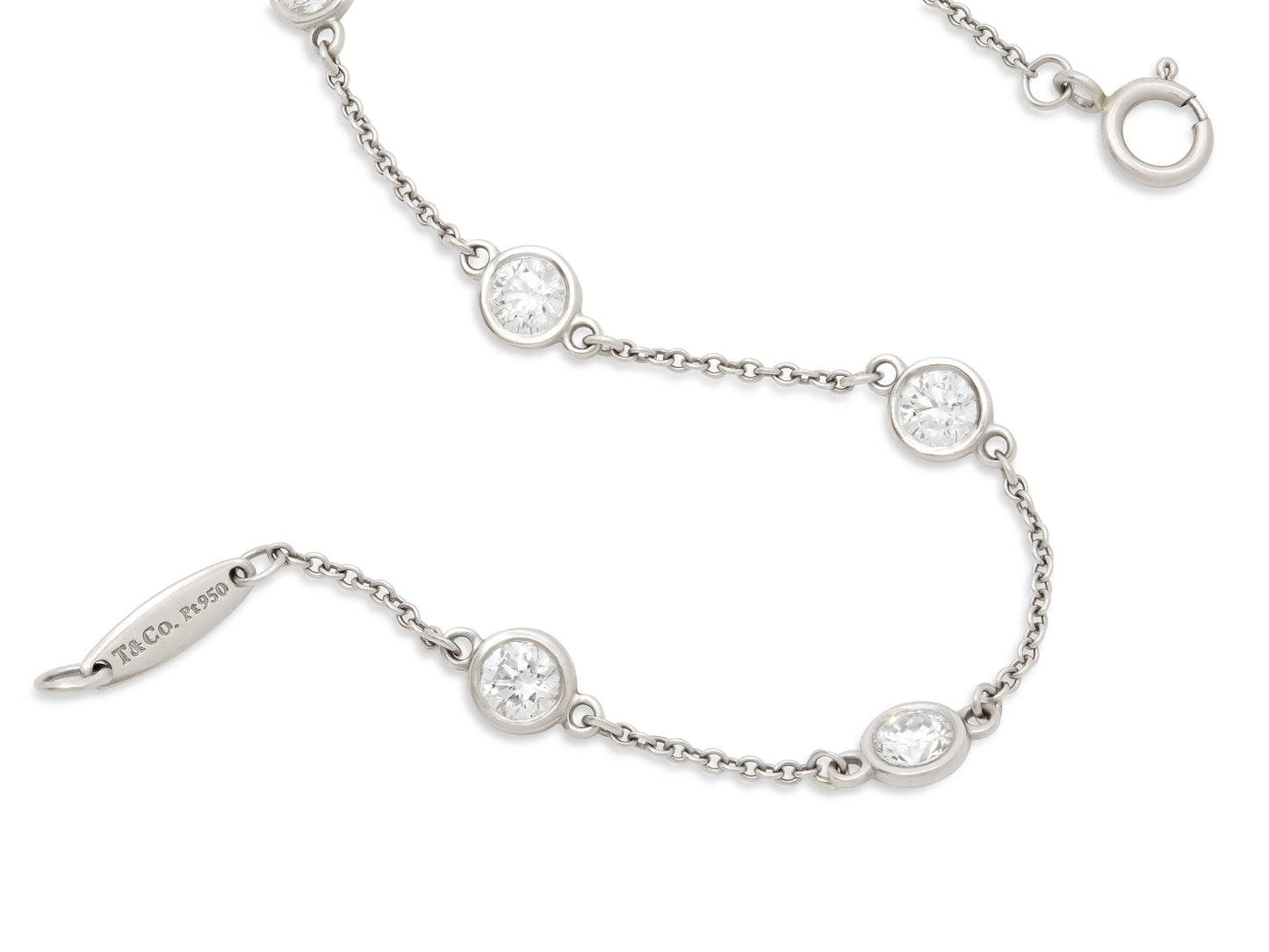 Tiffany & Co. Elsa Peretti 'Diamonds by the Yard' Bracelet in Platinum