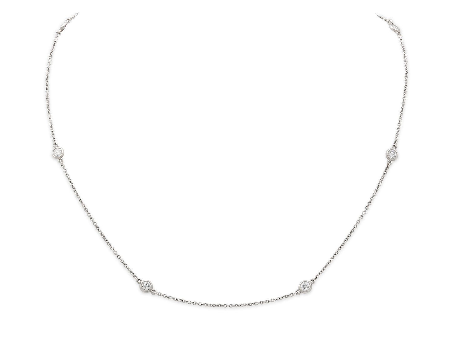 Tiffany & Co. Elsa Peretti 'Diamonds by the Yard' Necklace in Platinum