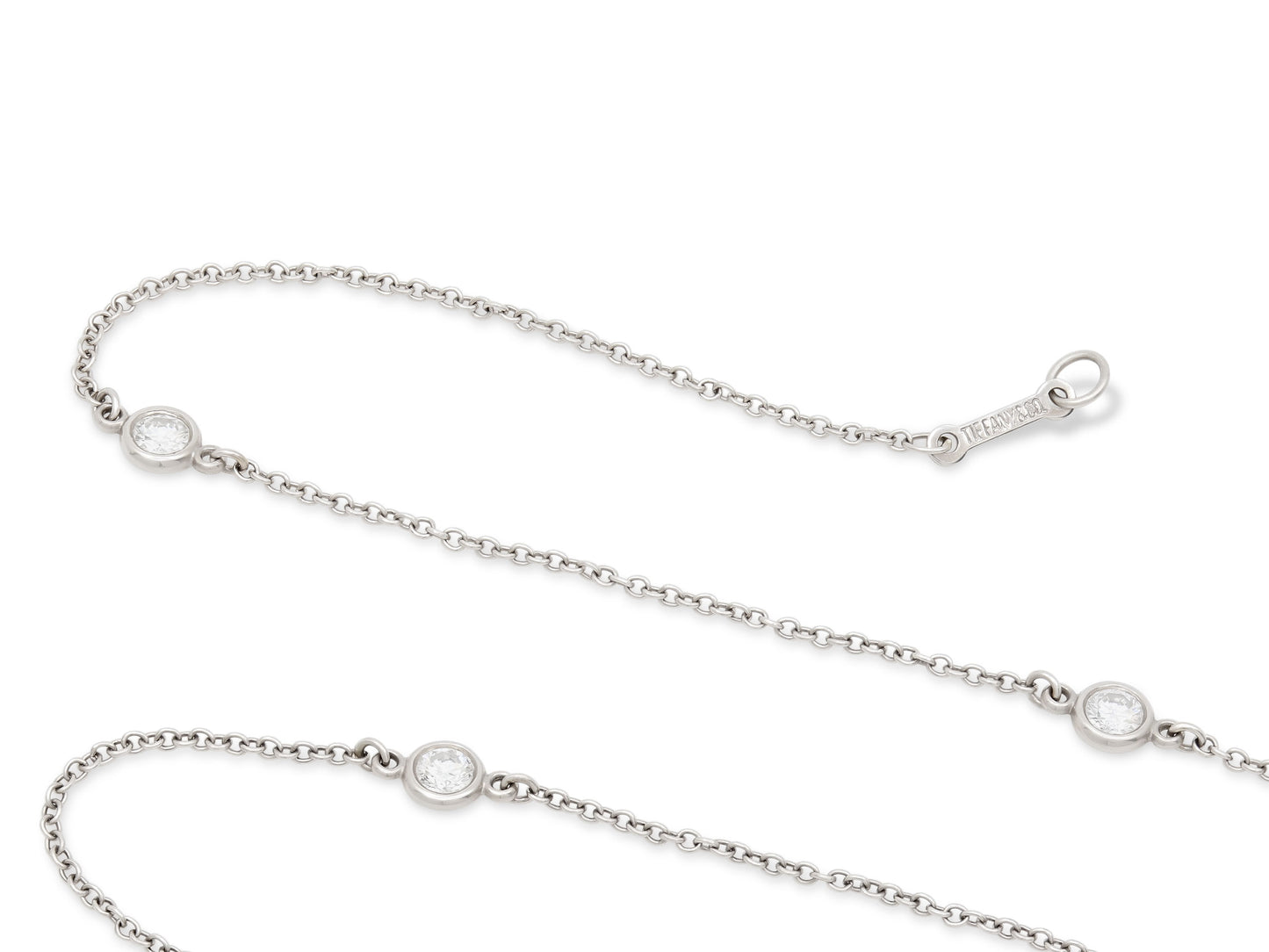 Tiffany & Co. Elsa Peretti 'Diamonds by the Yard' Necklace in Platinum