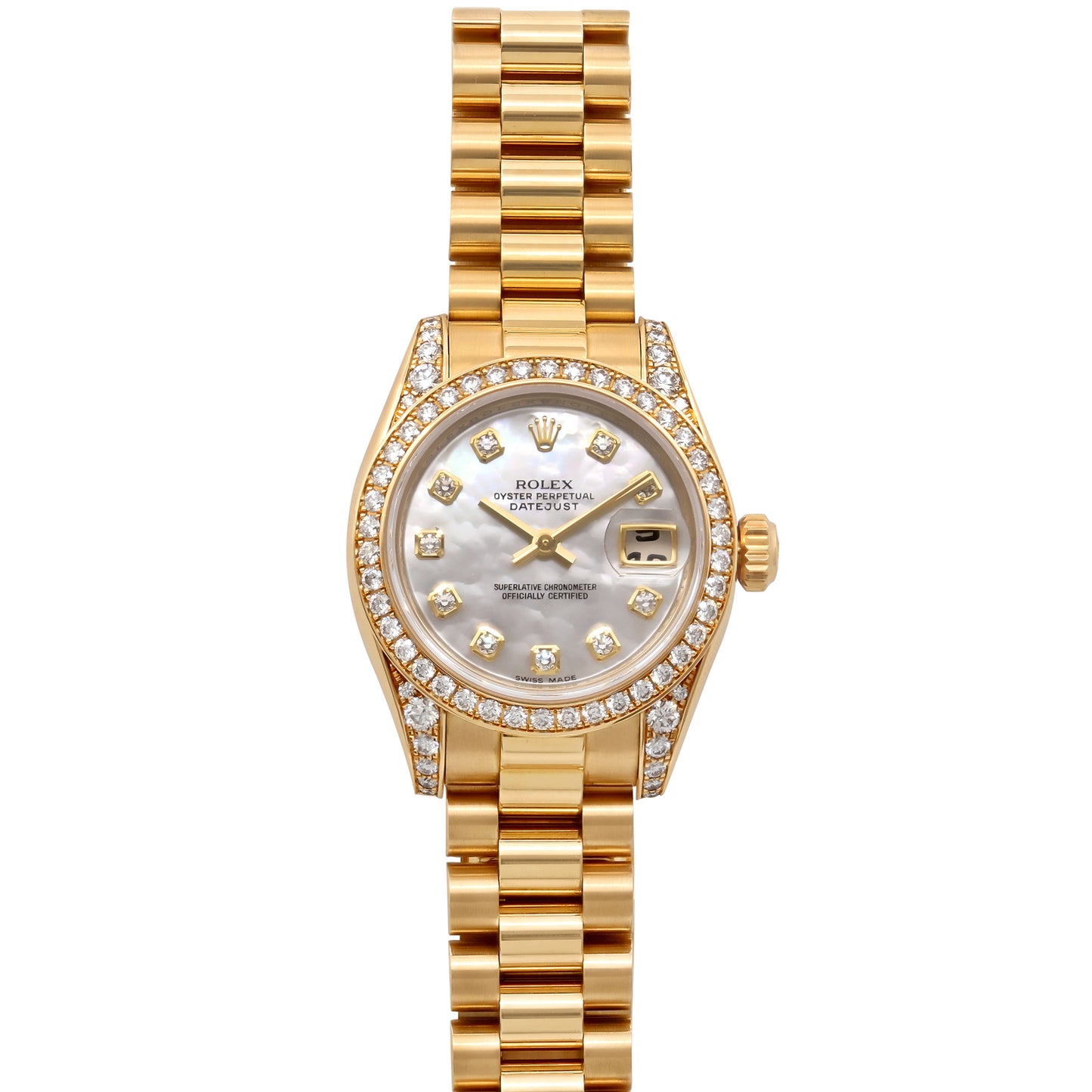 Rolex Ladies 'Datejust' in 18K Gold, 26 mm