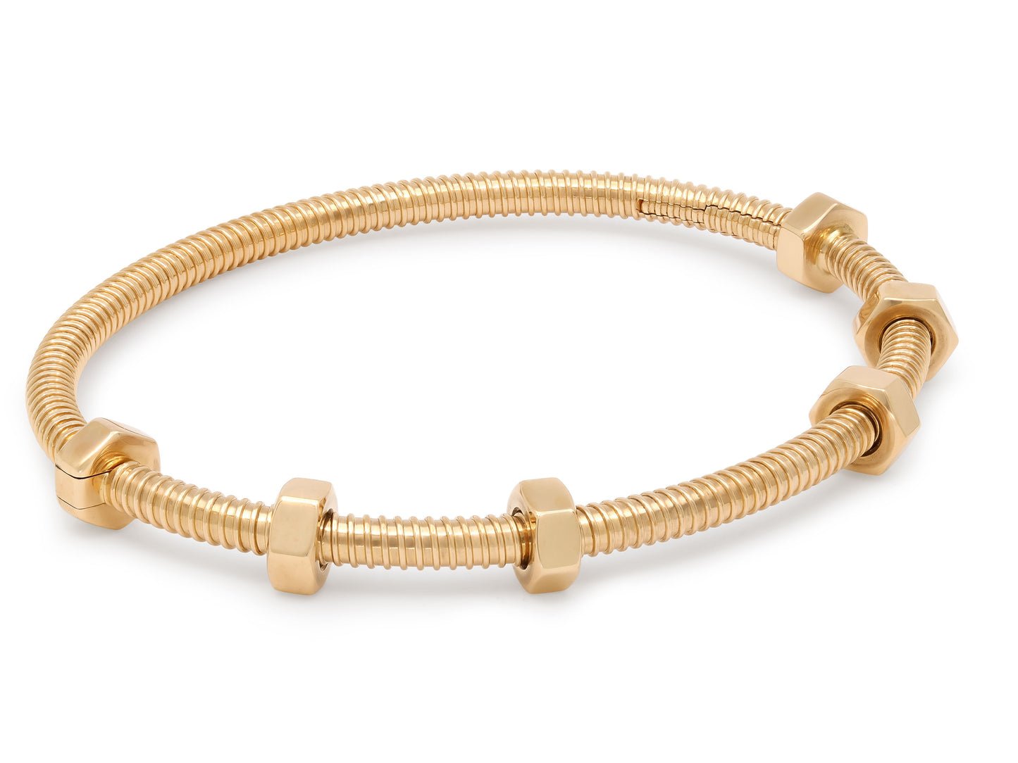 Cartier 'Écrou de Cartier' Bracelet in 18K Rose Gold, Size 17