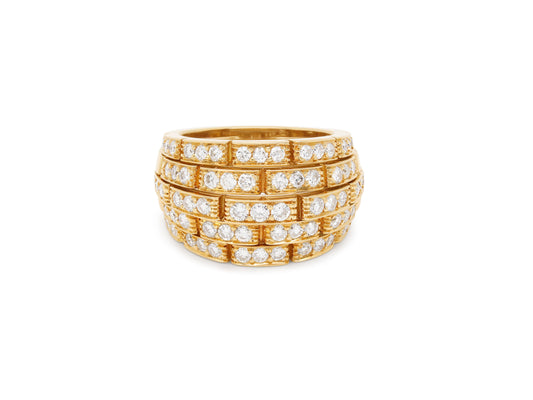 Cartier 'Maillon Panthère' Diamond Ring in 18K Gold