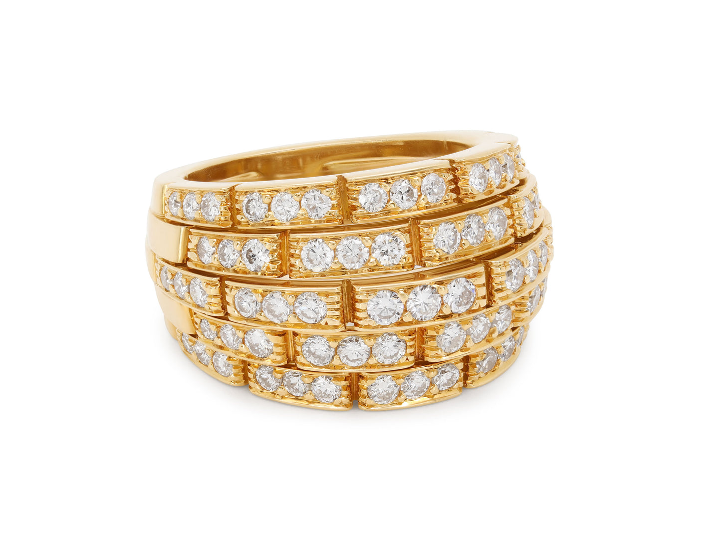 Cartier 'Maillon Panthère' Diamond Ring in 18K Gold