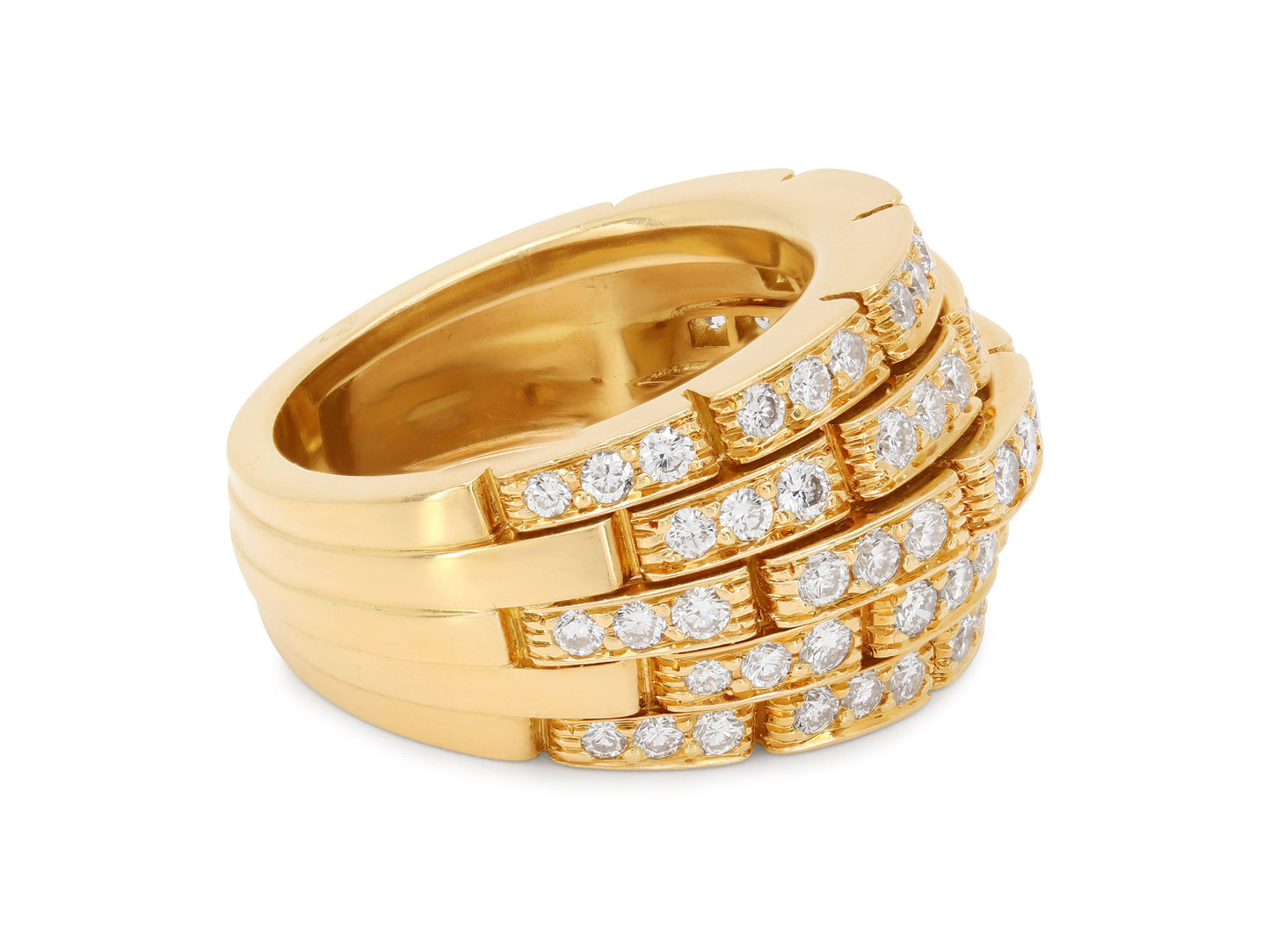 Cartier 'Maillon Panthère' Diamond Ring in 18K Gold