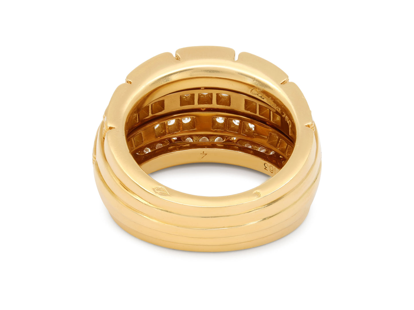 Cartier 'Maillon Panthère' Diamond Ring in 18K Gold