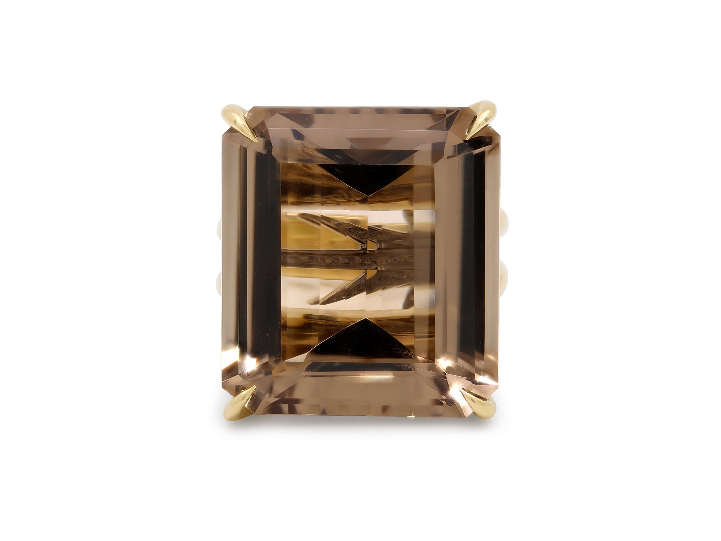 H.Stern Smoky Quartz and Diamond Ring in 18K Gold