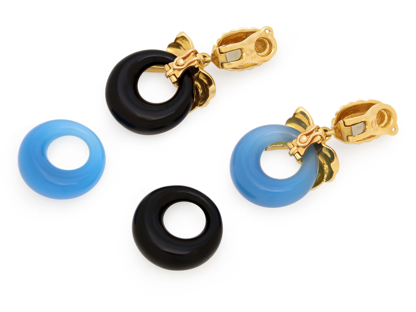 Van Cleef & Arpels Interchangeable Door Knocker Earrings in 18K Gold