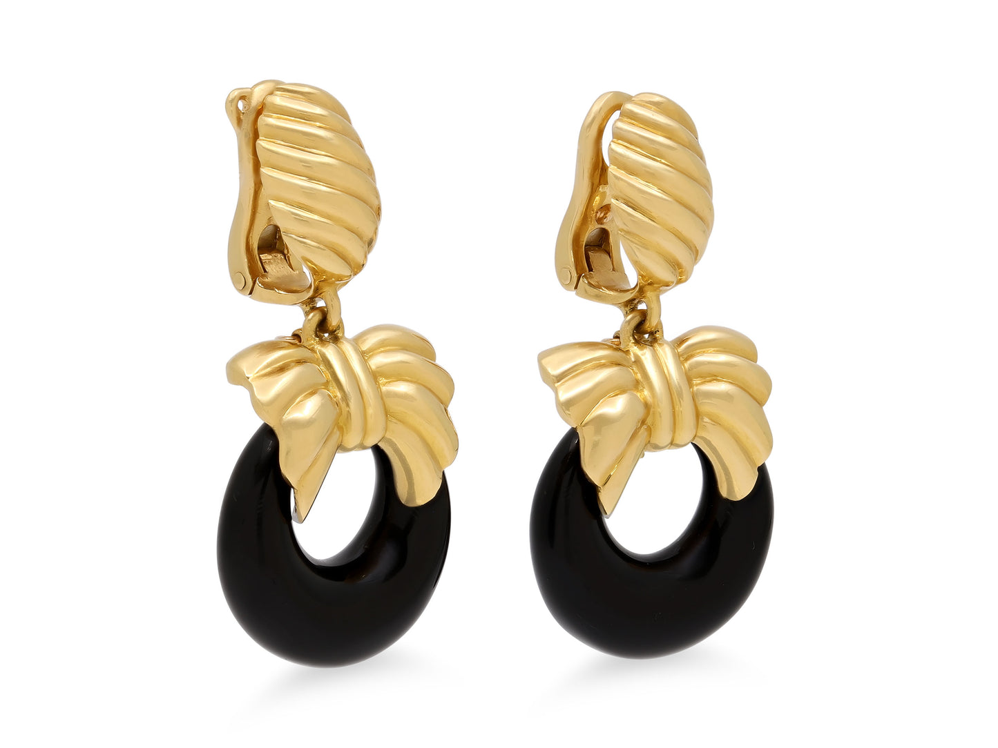Van Cleef & Arpels Interchangeable Door Knocker Earrings in 18K Gold
