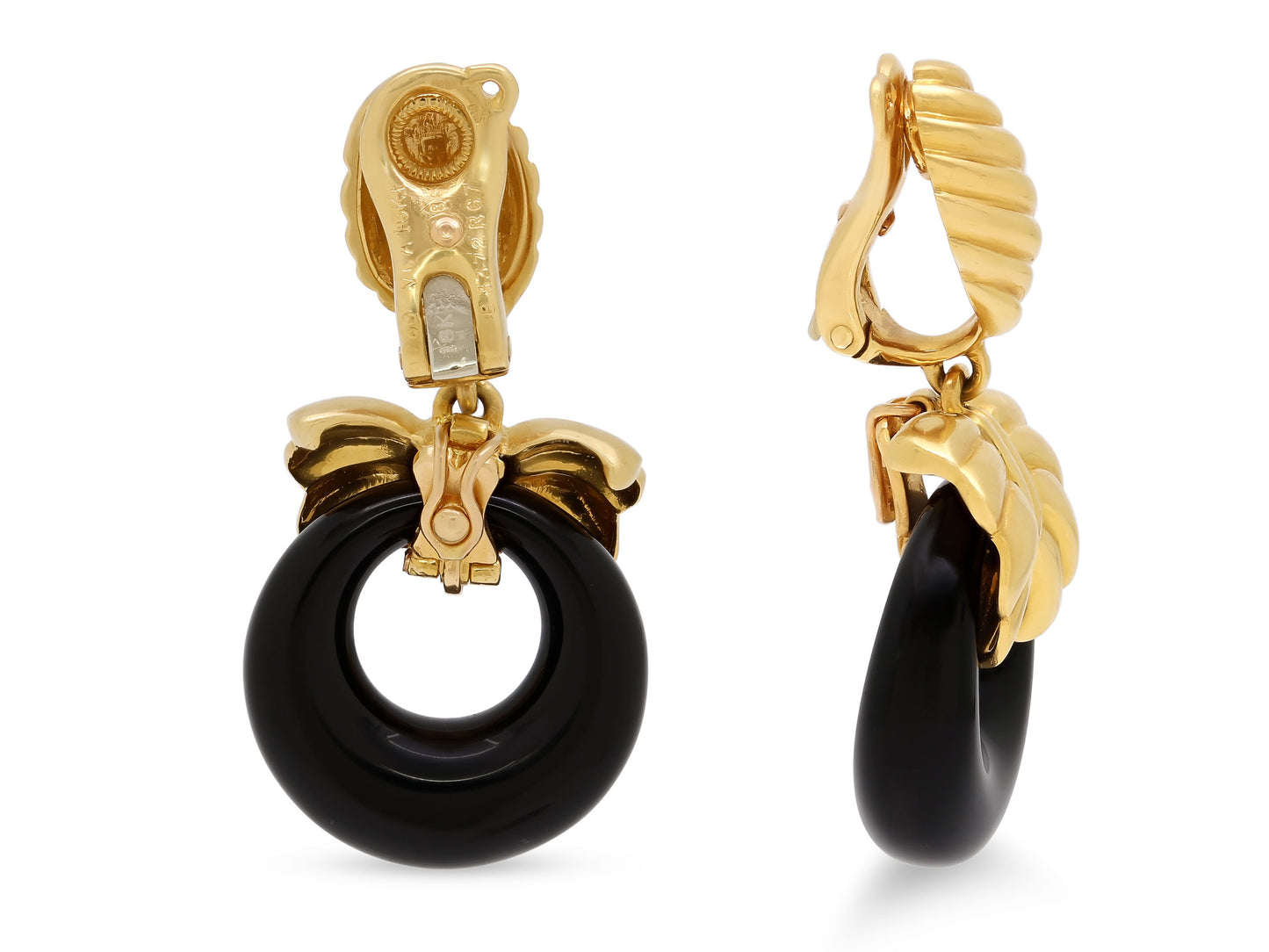 Van Cleef & Arpels Interchangeable Door Knocker Earrings in 18K Gold