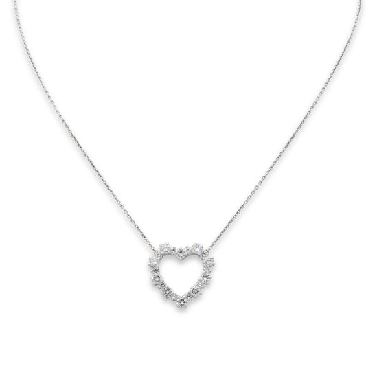 Tiffany & Co. Diamond Heart Pendant in Platinum