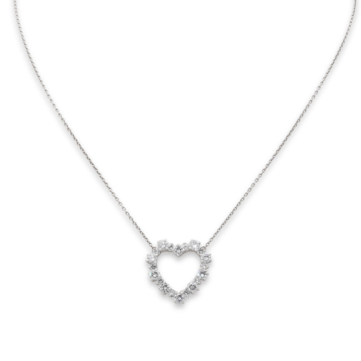 Tiffany & Co. Diamond Heart Pendant in Platinum
