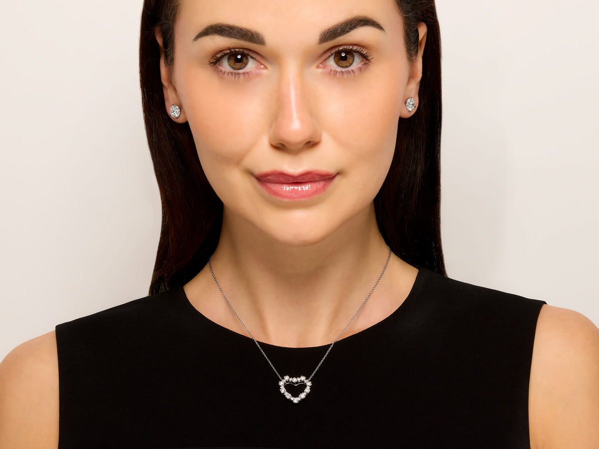 Tiffany & Co. Diamond Heart Pendant in Platinum