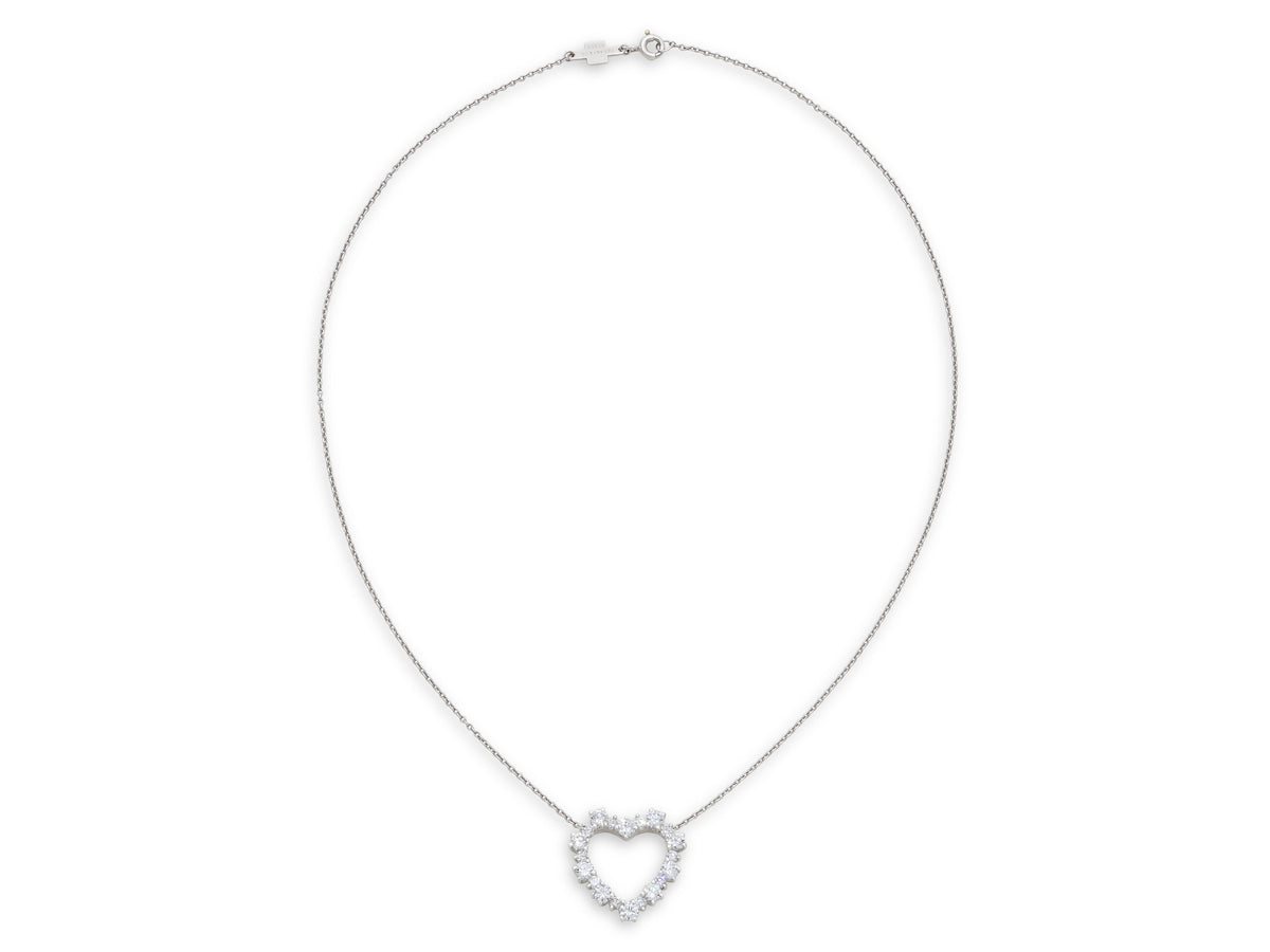 Tiffany & Co. Diamond Heart Pendant in Platinum