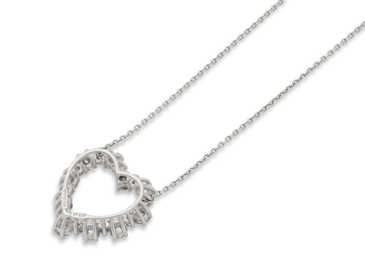 Tiffany & Co. Diamond Heart Pendant in Platinum