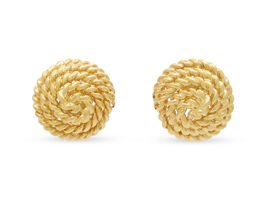 Tiffany & Co. Coiled Rope Earrings in 18K Gold