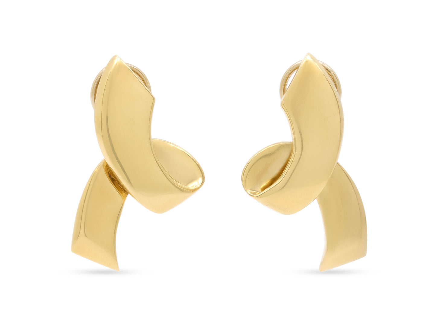 Tiffany & Co. Paloma Picasso Ribbon Earrings in 18K Gold