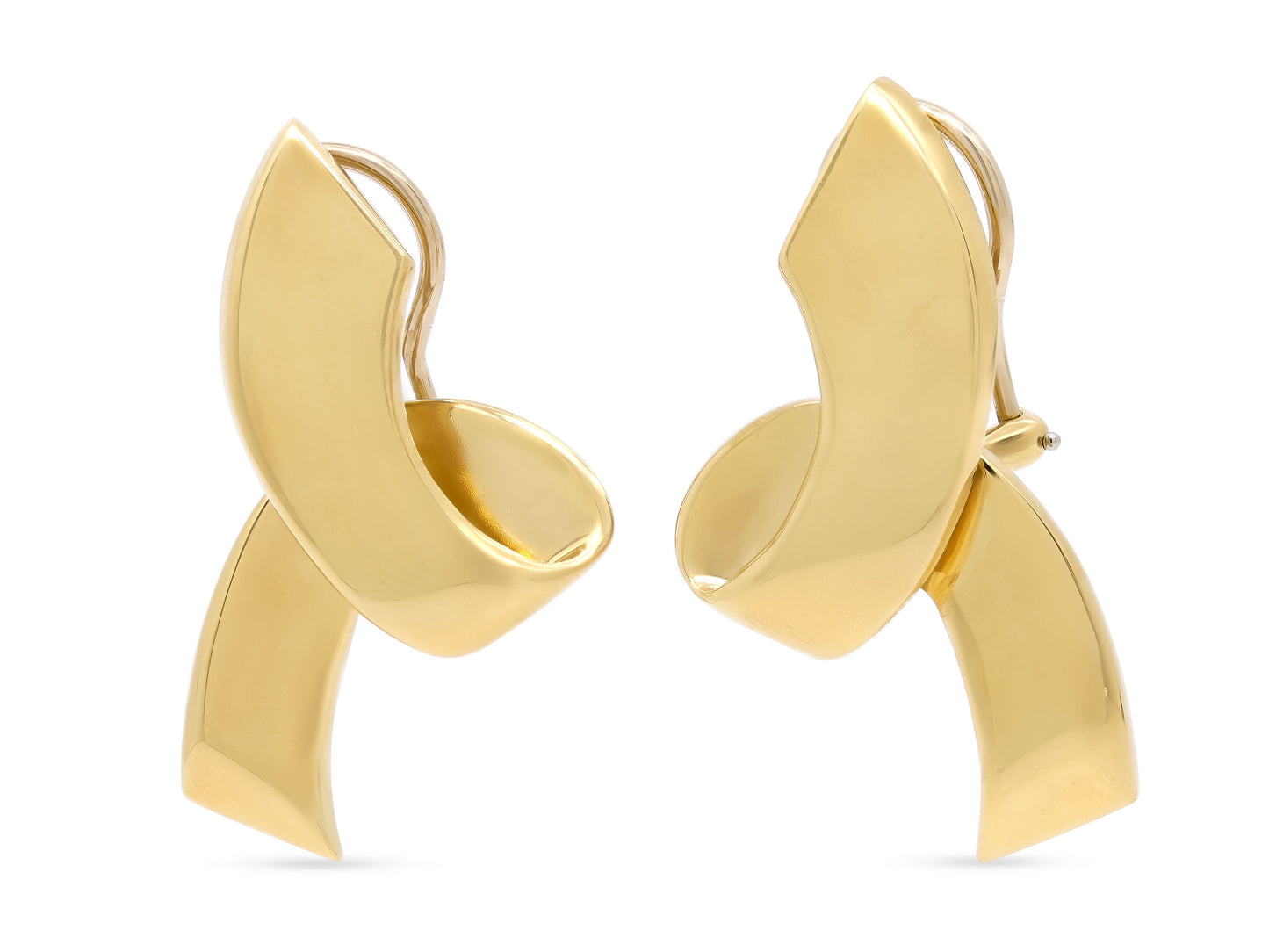 Tiffany & Co. Paloma Picasso Ribbon Earrings in 18K Gold
