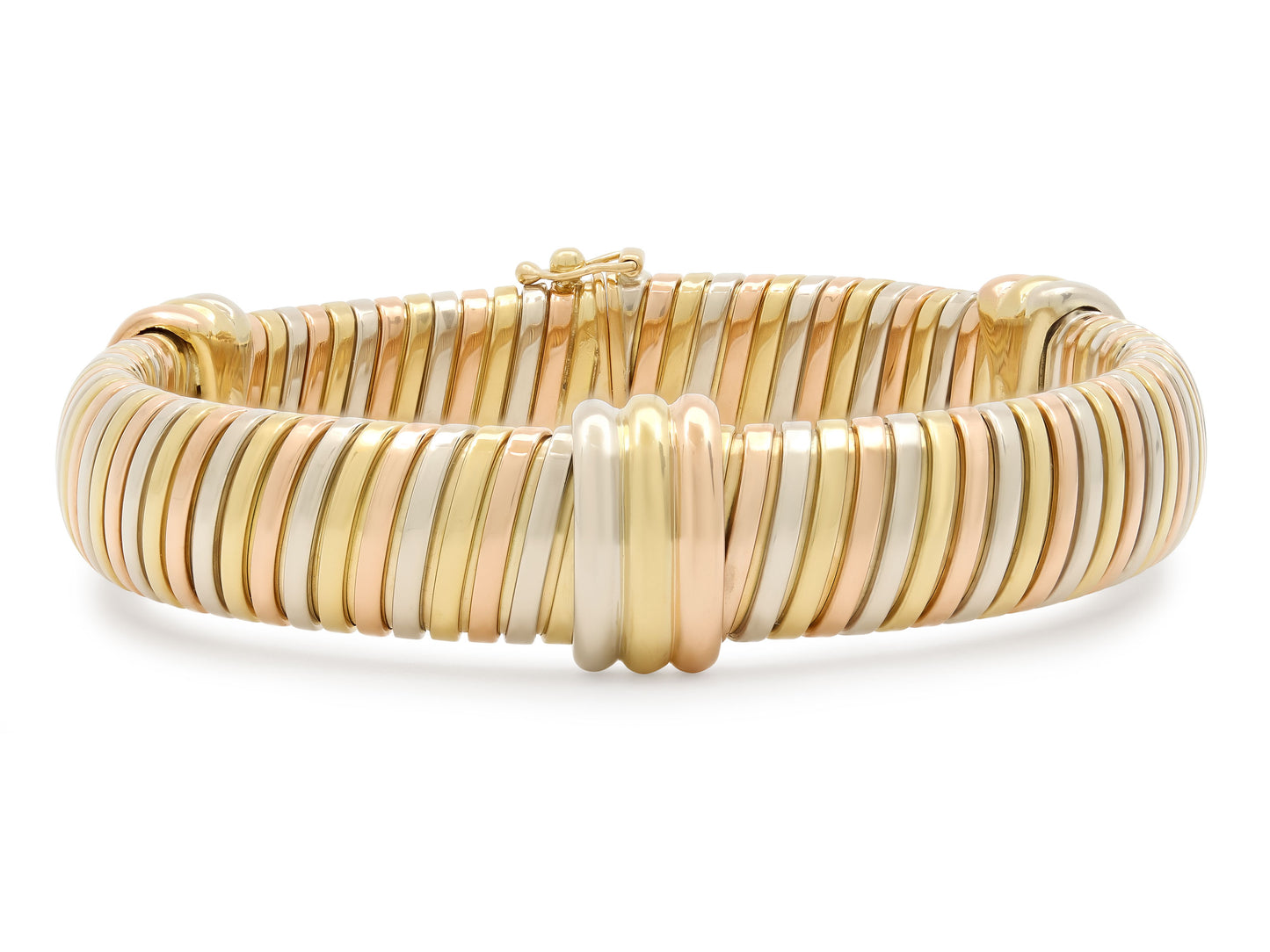Cartier Tubogas Bracelet in Tri-Color 18K Gold