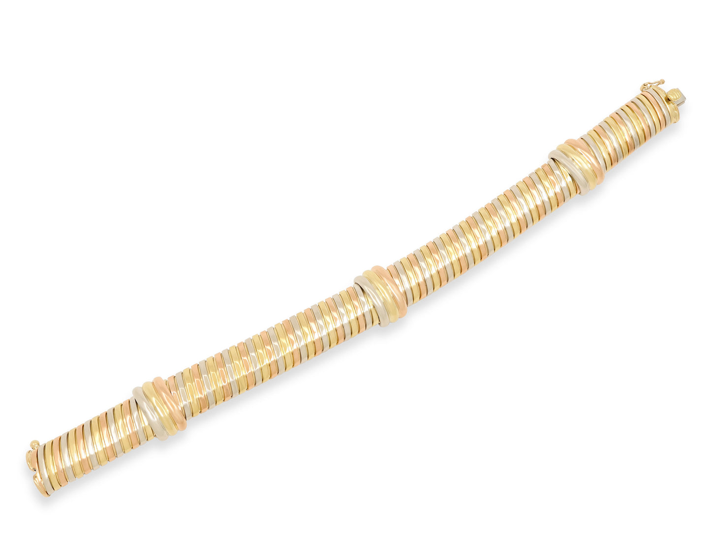 Cartier Tubogas Bracelet in Tri-Color 18K Gold