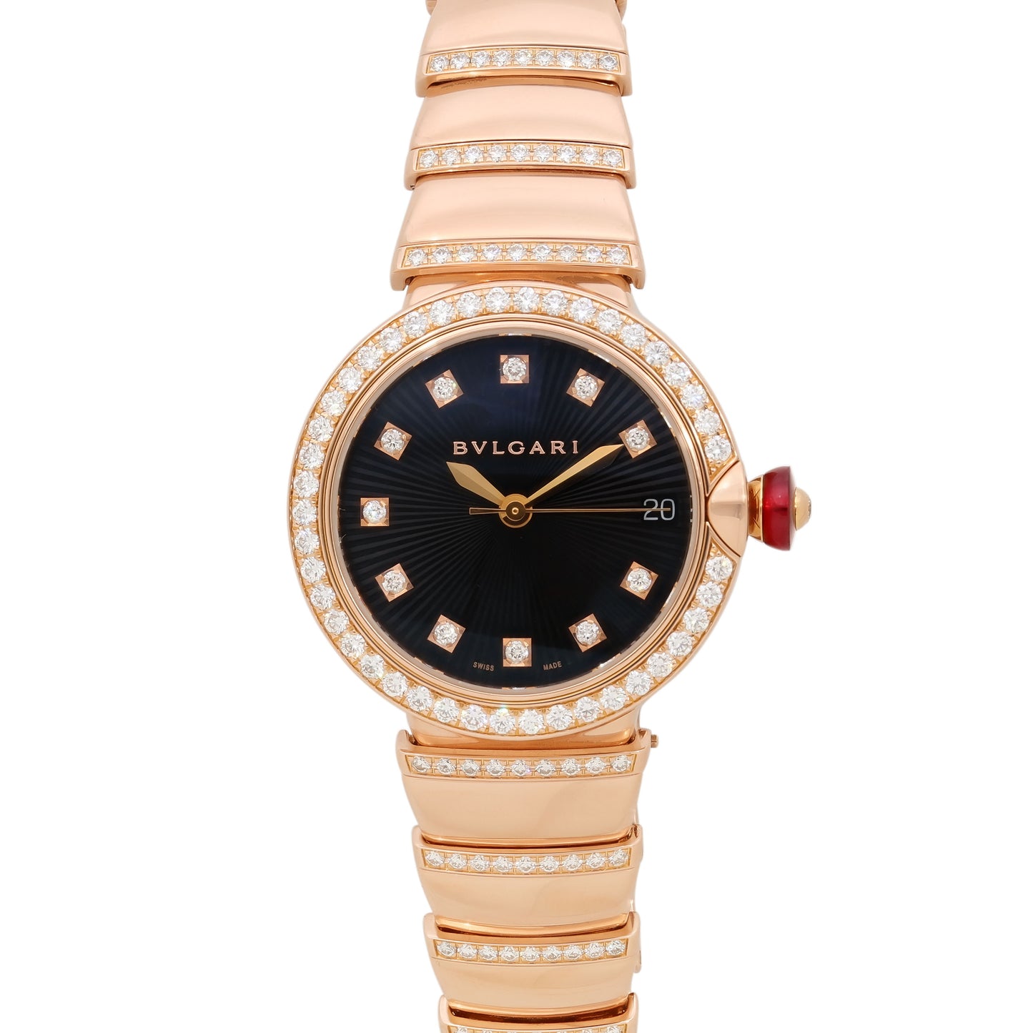 Bulgari 'Lvcea' Diamond Watch in 18K Rose Gold