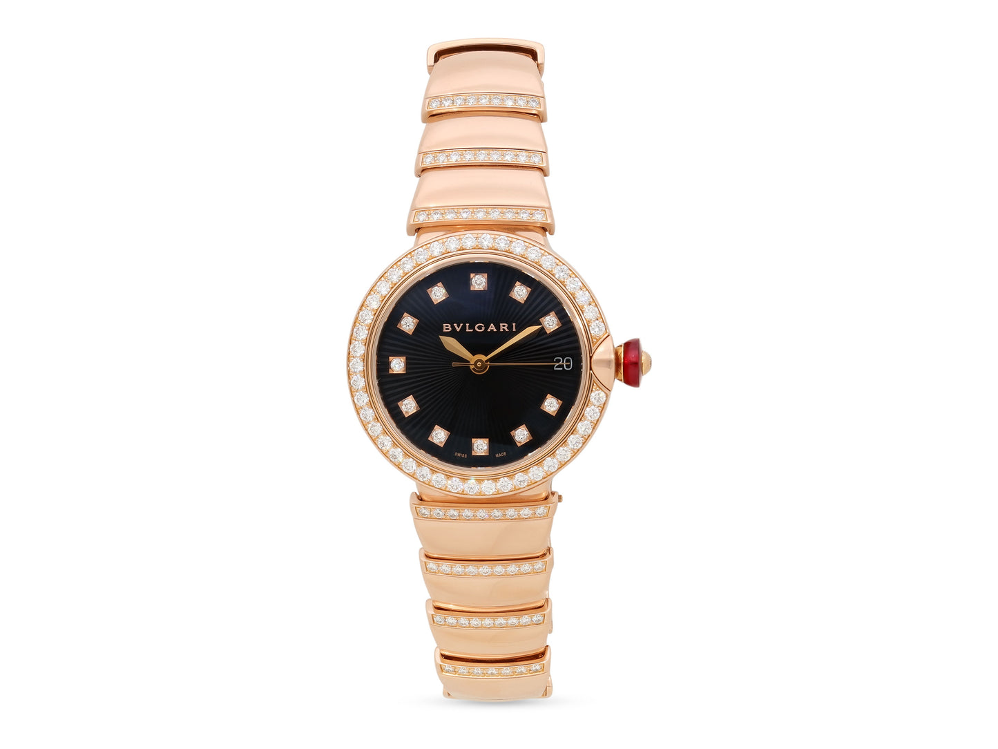 Bulgari 'Lvcea' Diamond Watch in 18K Rose Gold