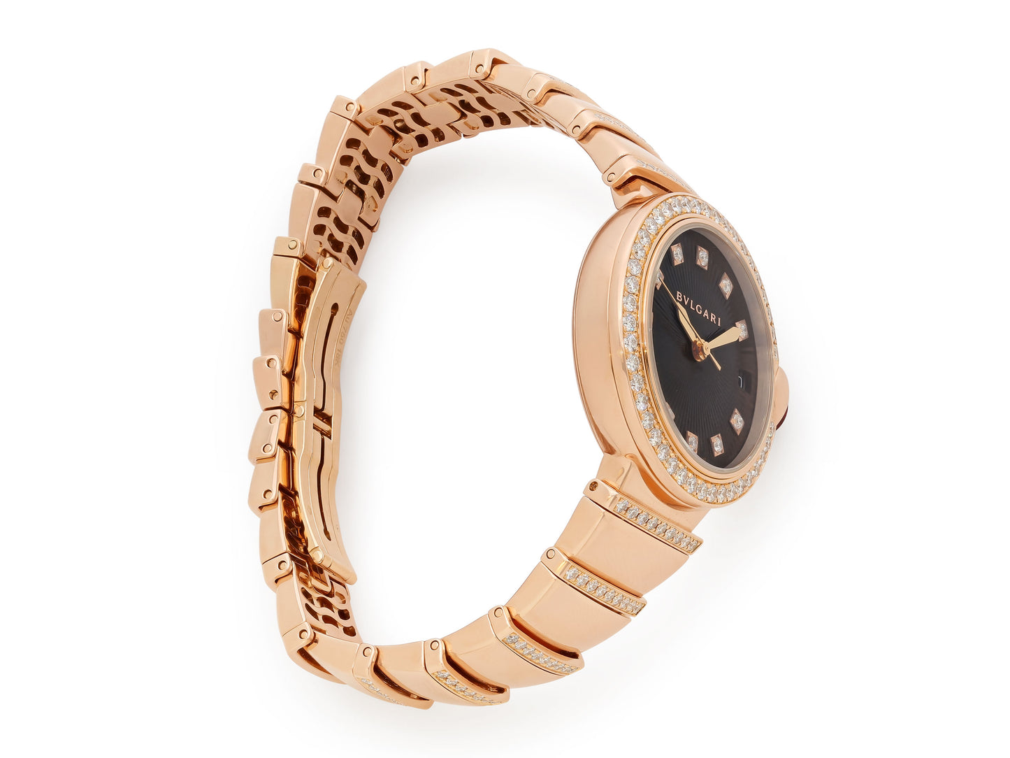 Bulgari 'Lvcea' Diamond Watch in 18K Rose Gold