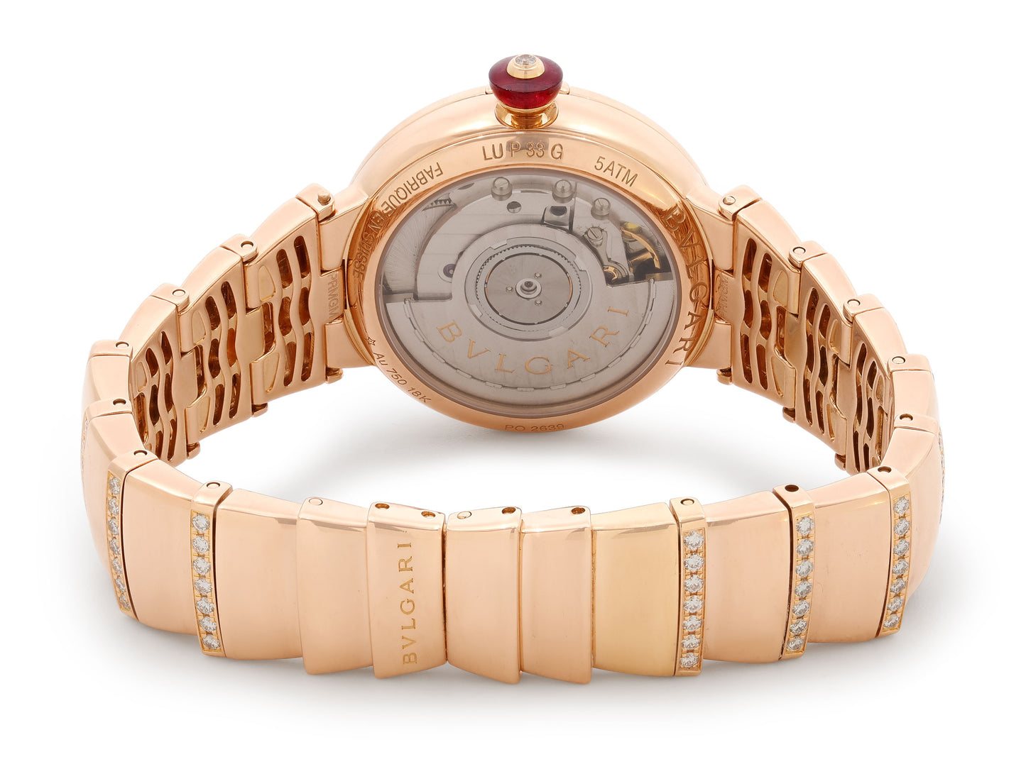 Bulgari 'Lvcea' Diamond Watch in 18K Rose Gold