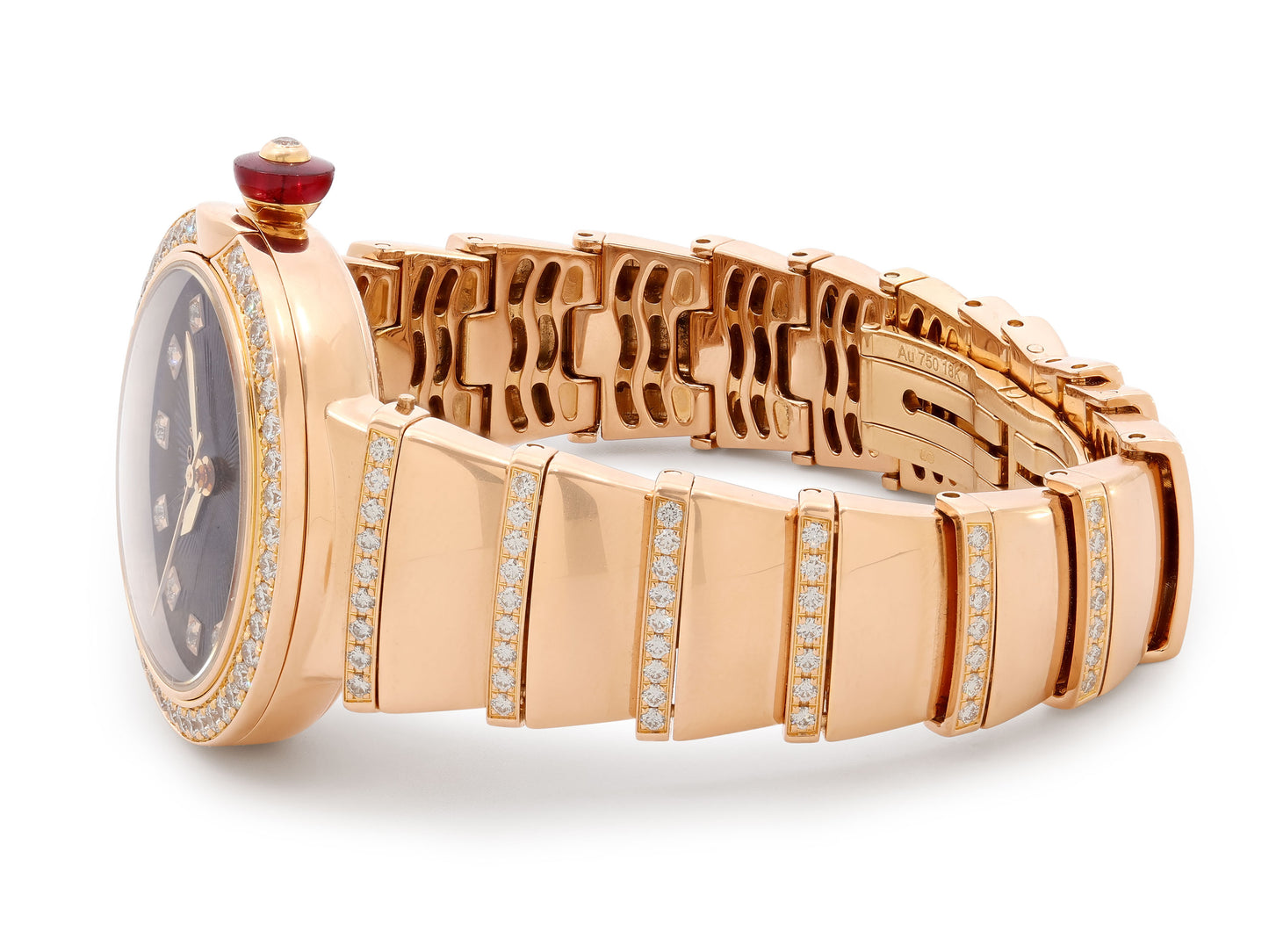 Bulgari 'Lvcea' Diamond Watch in 18K Rose Gold