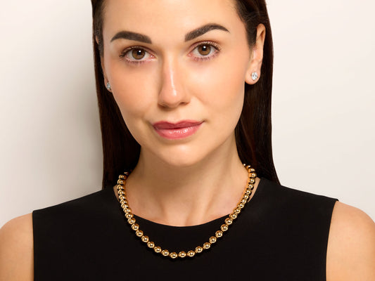 Tiffany & Co. Bead Necklace in 14K Gold