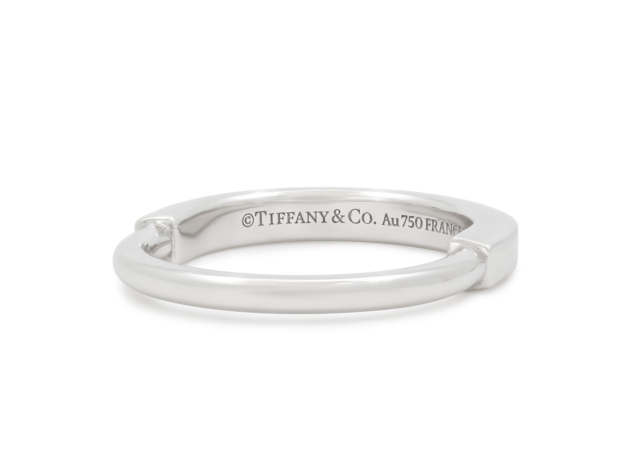 Tiffany & Co. 'Lock' Ring in 18K White Gold #521582 – Beladora