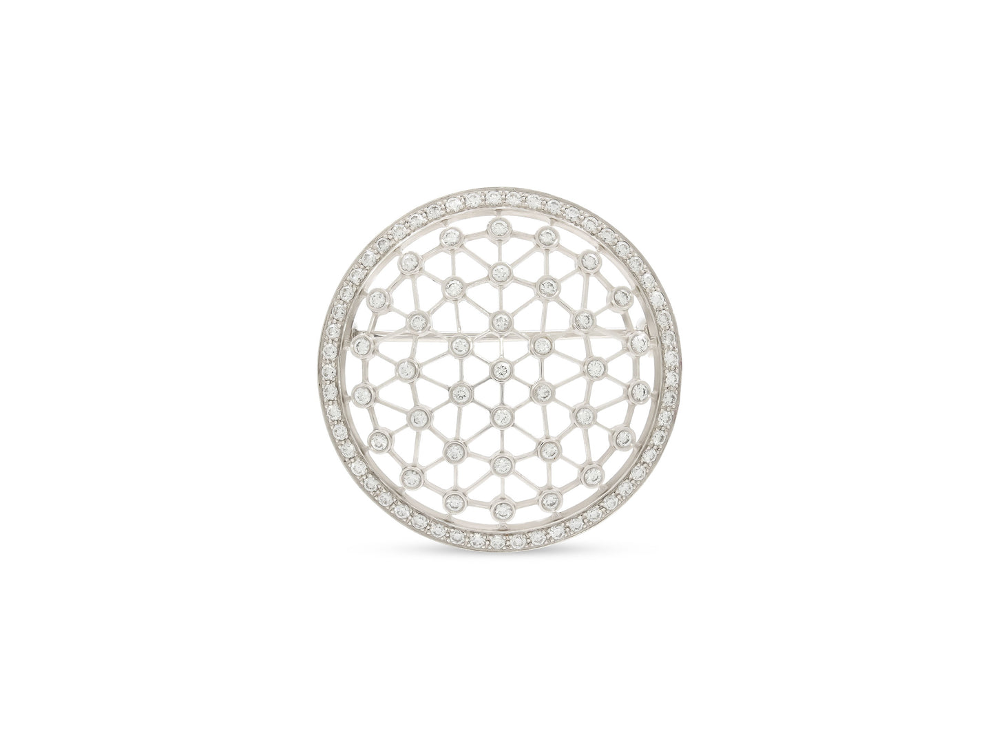 Tiffany & Co. 'Voile' Diamond Brooch in Platinum