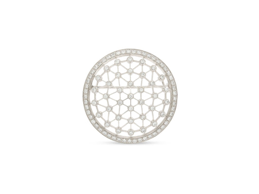 Tiffany & Co. 'Voile' Diamond Brooch in Platinum
