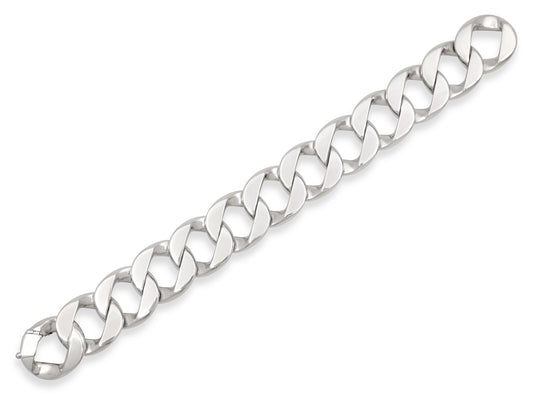 Verdura 'Curb-Link' Bracelet in Platinum