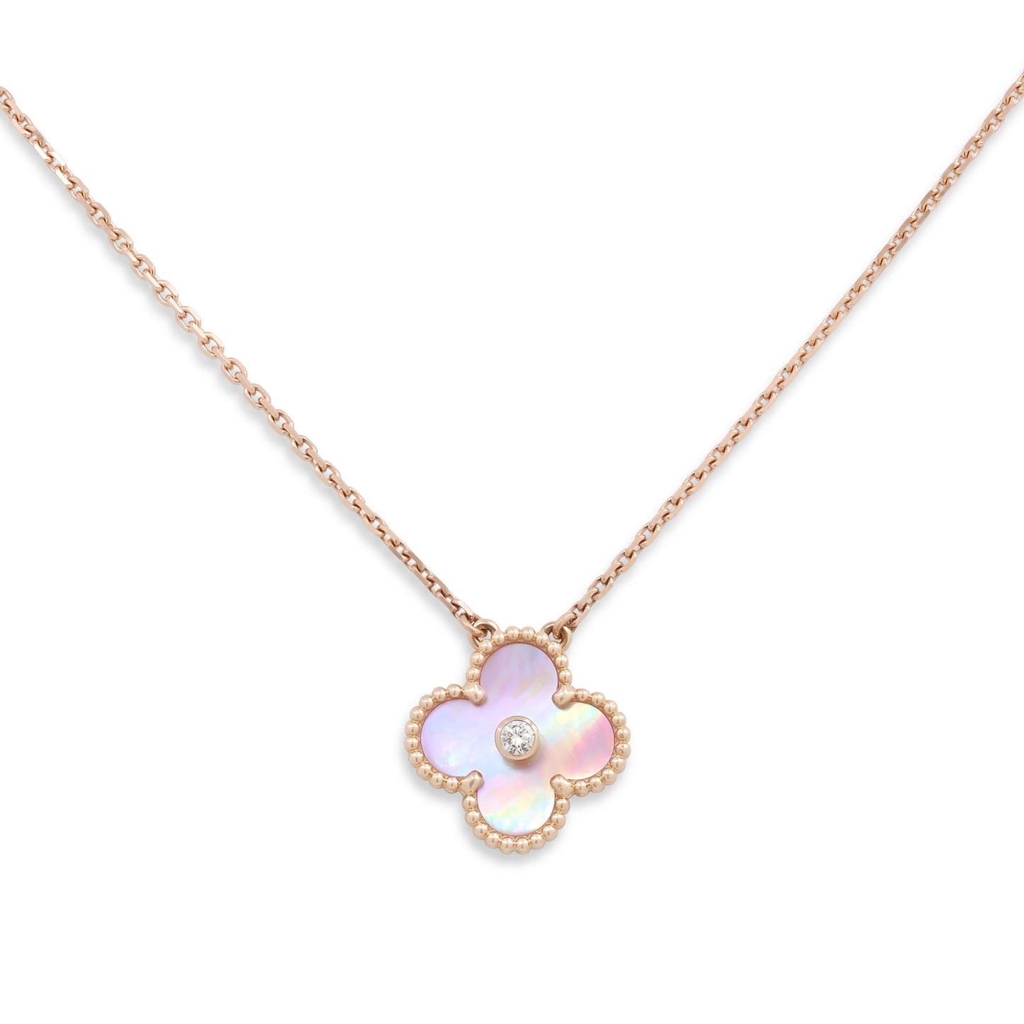 Van Cleef & Arpels Limited Edition 'Vintage Alhambra' Necklace, in 18k Rose Gold