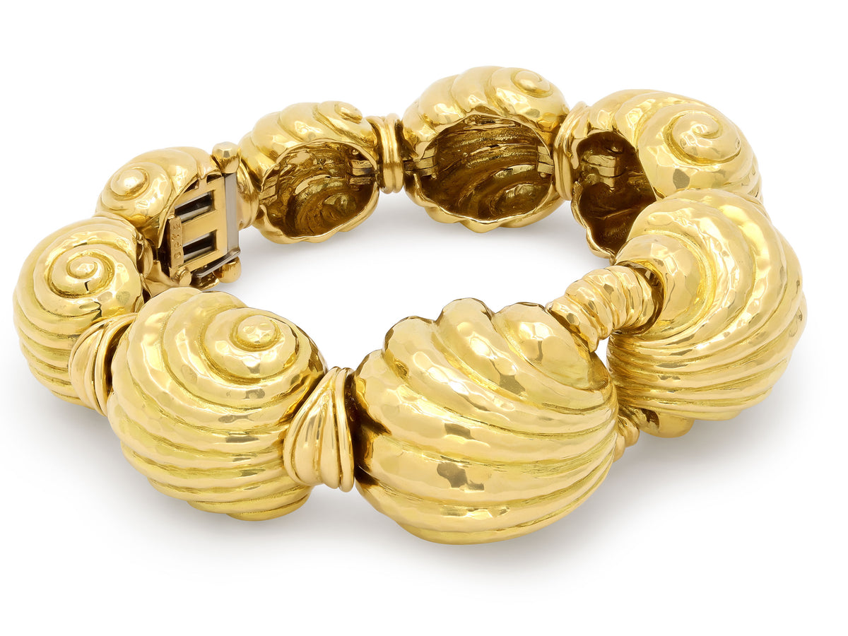 David Webb 'Escargot' Bracelet in 18K Gold