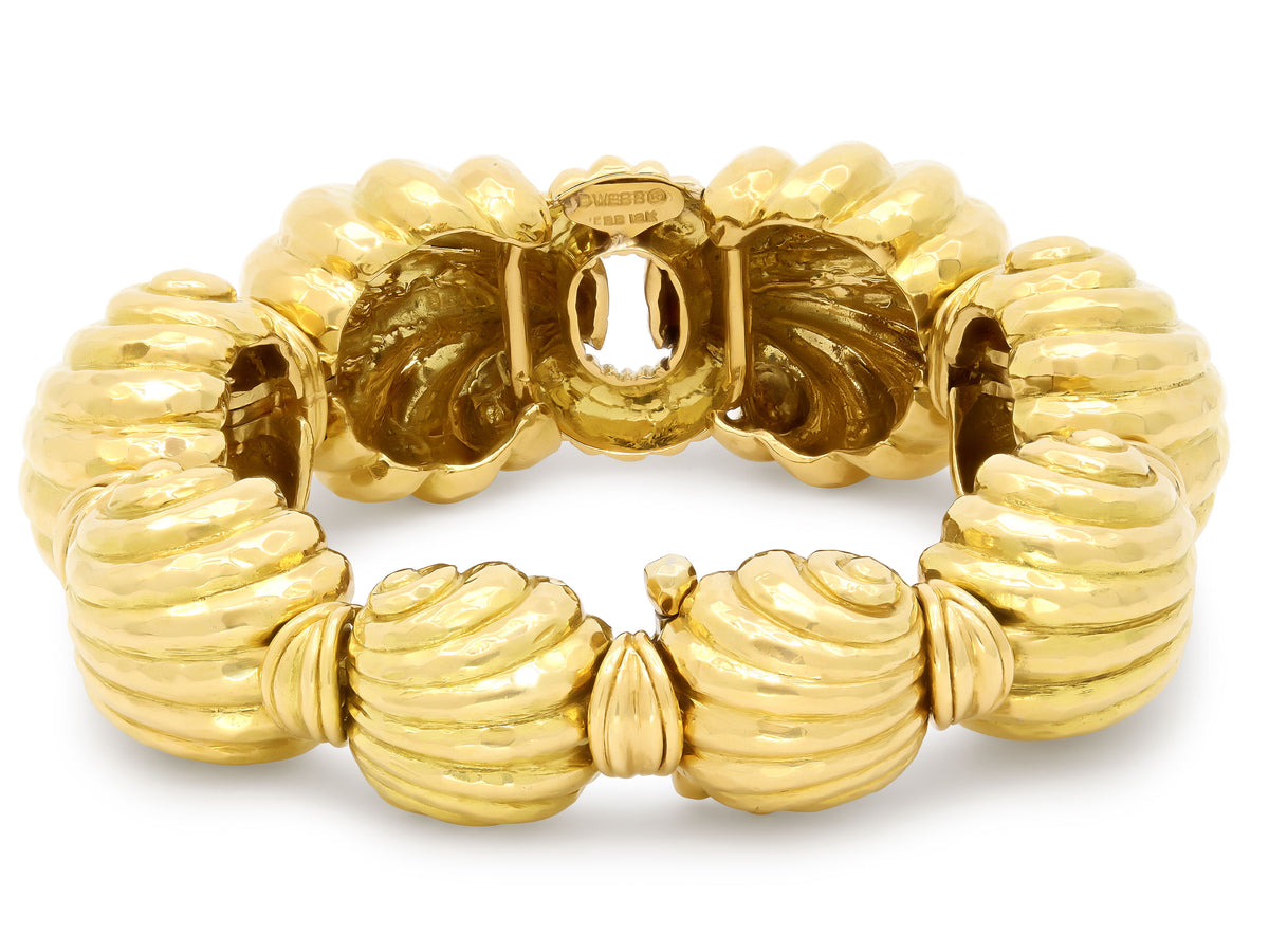 David Webb 'Escargot' Bracelet in 18K Gold