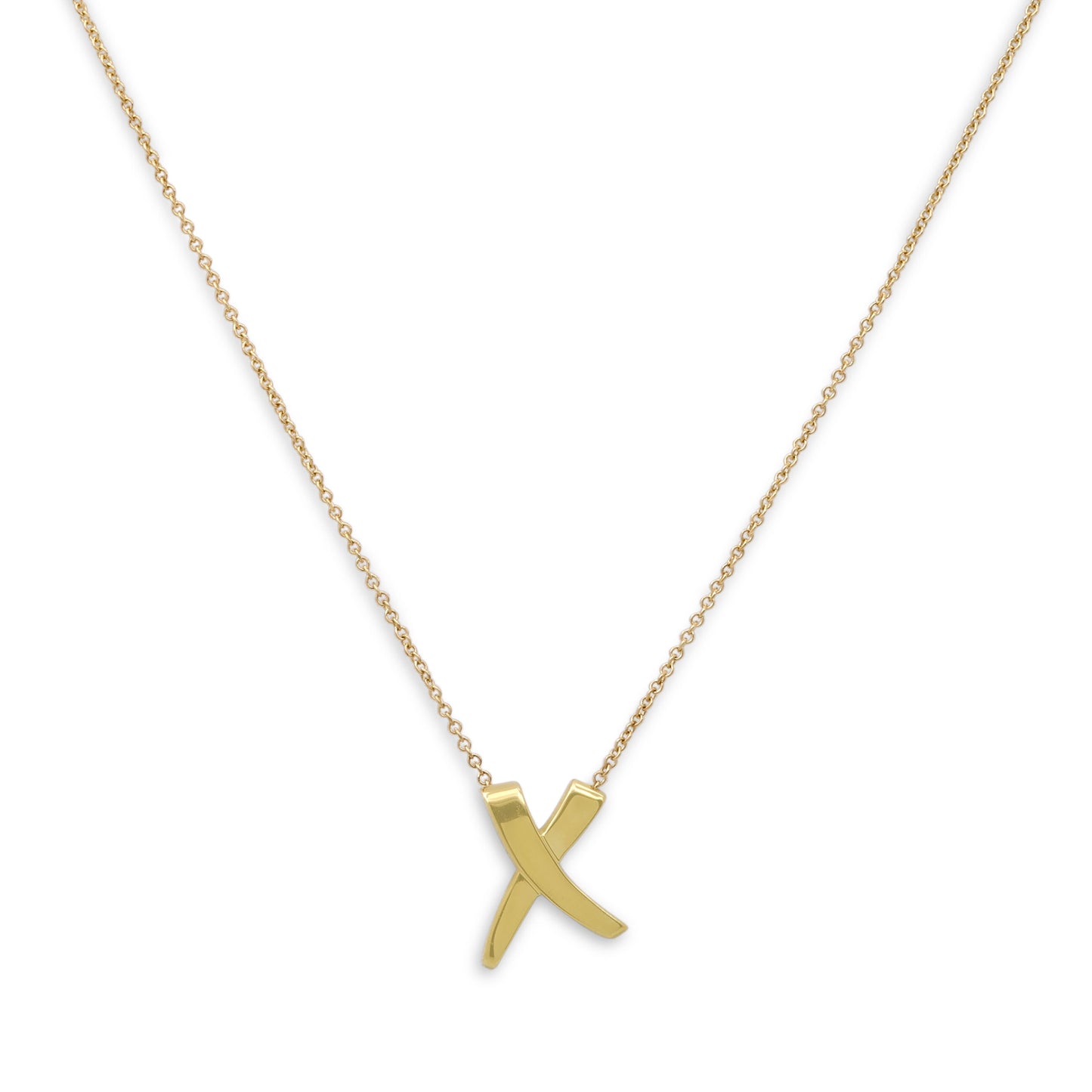Tiffany & Co. Paloma Picasso 'Graffiti X' Necklace in 18K Gold