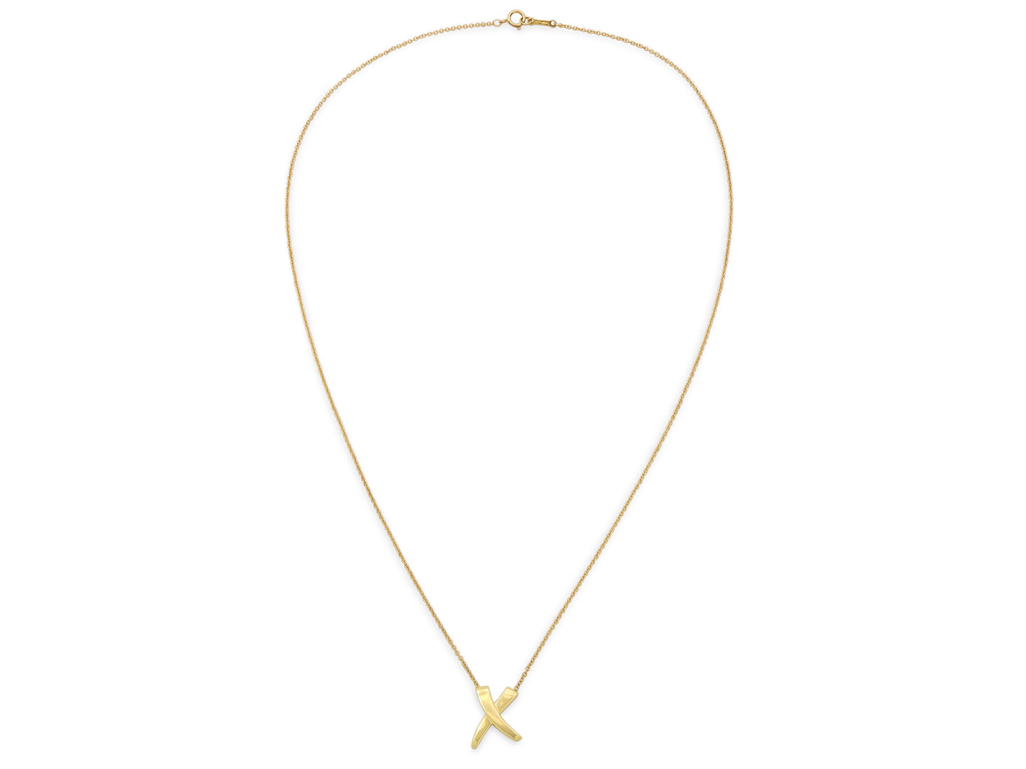 Tiffany & Co. Paloma Picasso 'Graffiti X' Necklace in 18K Gold