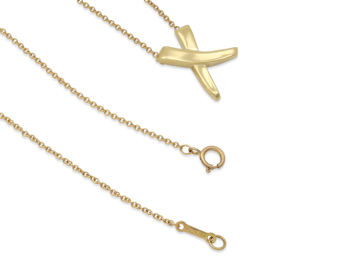 Tiffany & Co. Paloma Picasso 'Graffiti X' Necklace in 18K Gold