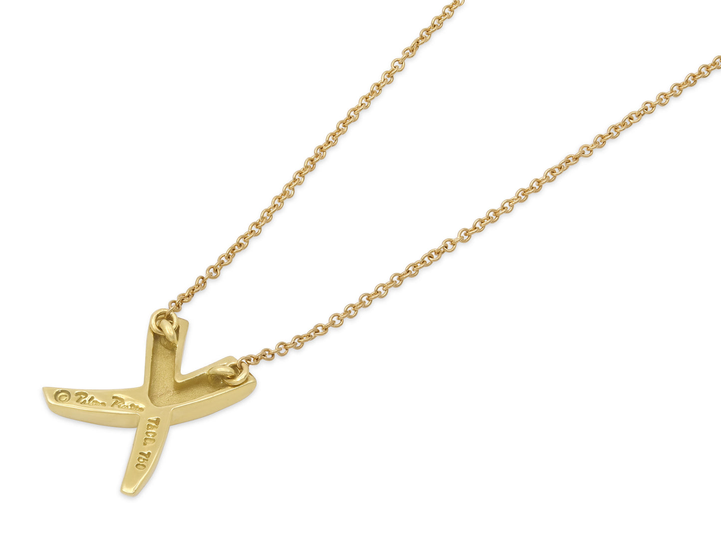 Tiffany & Co. Paloma Picasso 'Graffiti X' Necklace in 18K Gold