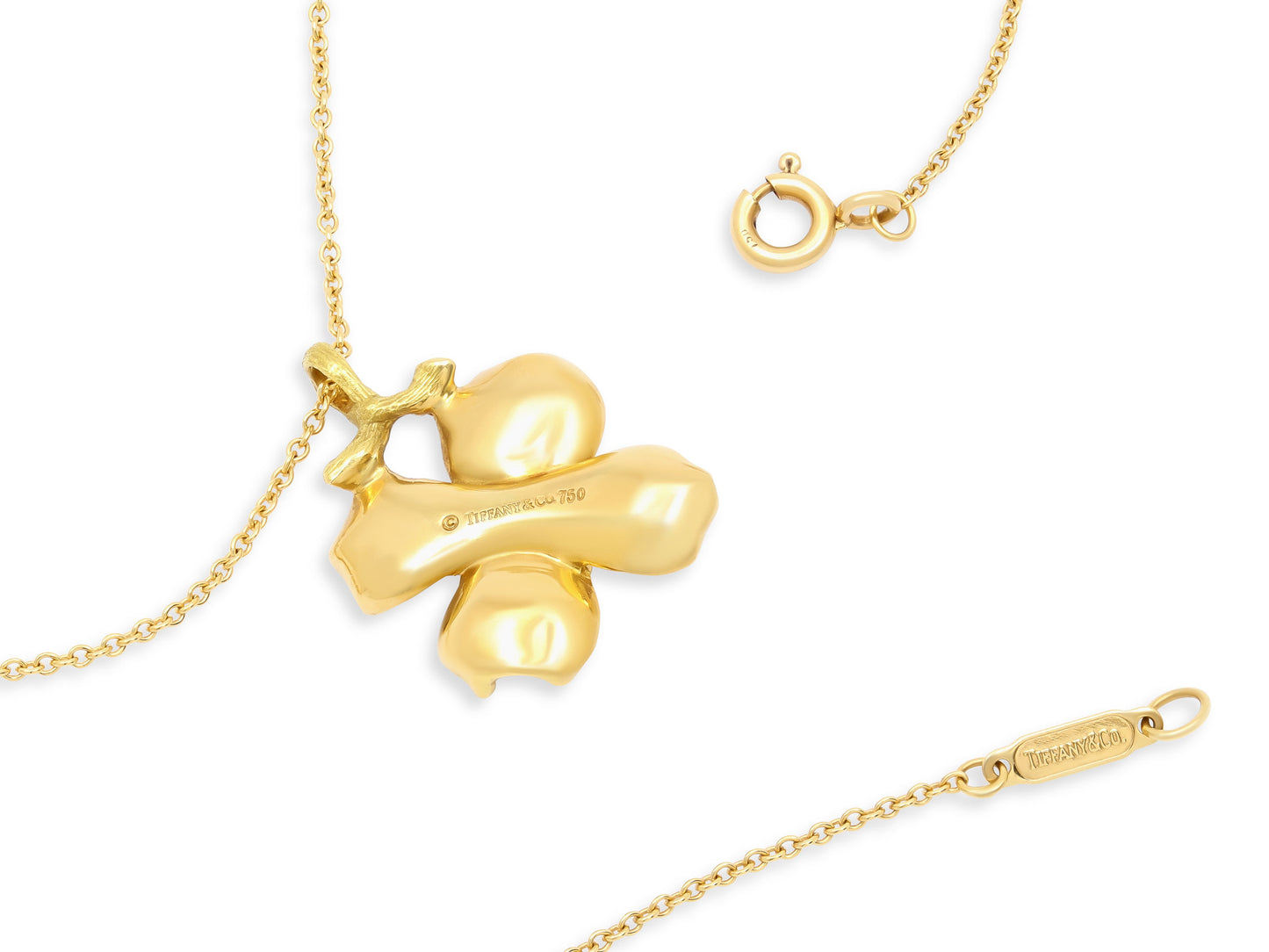 Tiffany & Co. 'Dogwood' Flower Necklace in 18K Gold