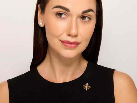 Tiffany & Co. Sapphire and Diamond Bee Brooch in 18K Gold