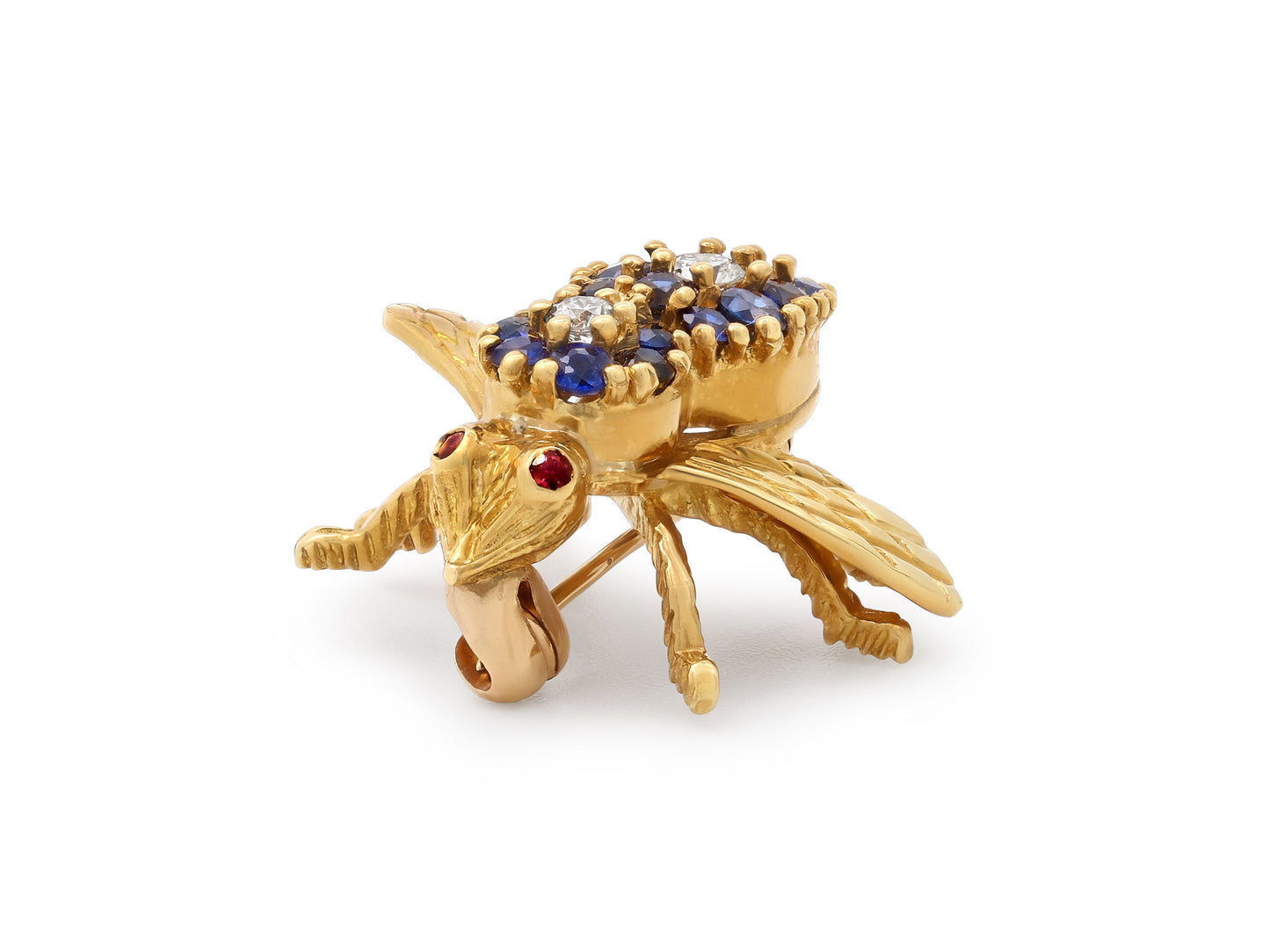 Tiffany & Co. Sapphire and Diamond Bee Brooch in 18K Gold
