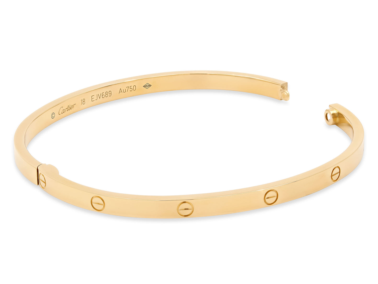 Cartier 'Love' Bracelet in 18K Gold, Small Model, Size 18