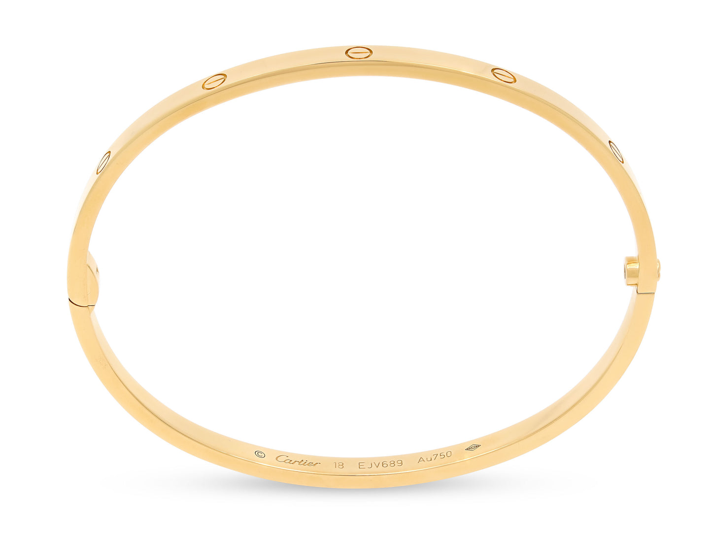 Cartier 'Love' Bracelet in 18K Gold, Small Model, Size 18