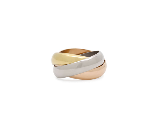 Cartier 'Trinity' Ring in Tri-Color 18K Gold