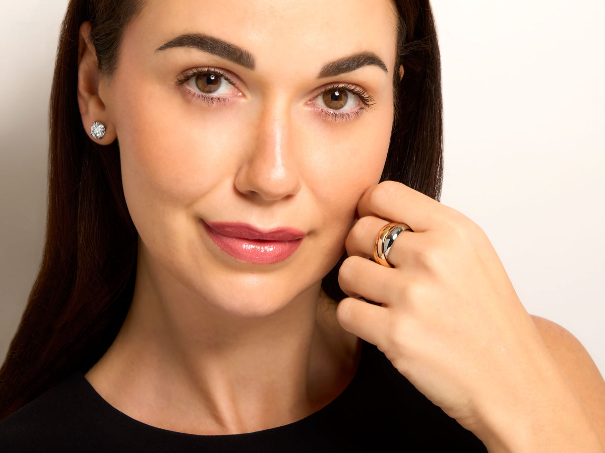 Cartier 'Trinity' Ring in Tri-Color 18K Gold