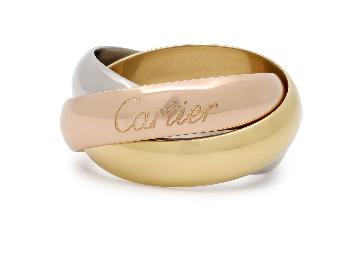 Cartier 'Trinity' Ring in Tri-Color 18K Gold