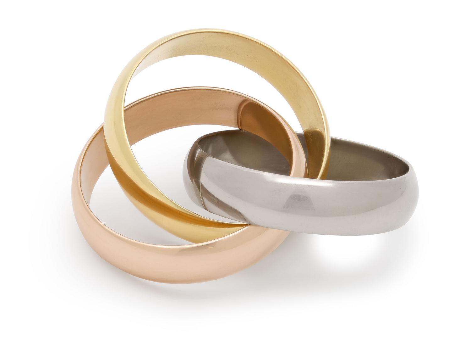 Cartier 'Trinity' Ring in Tri-Color 18K Gold