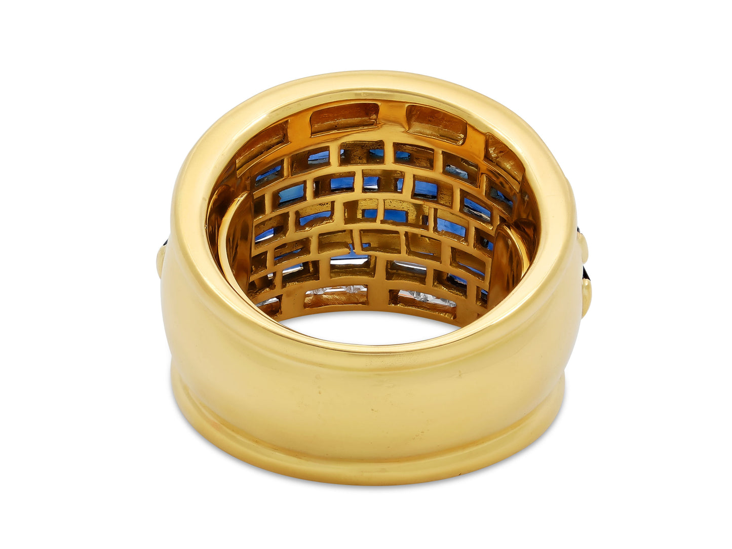Sapphire and Diamond Ring in 18K Gold